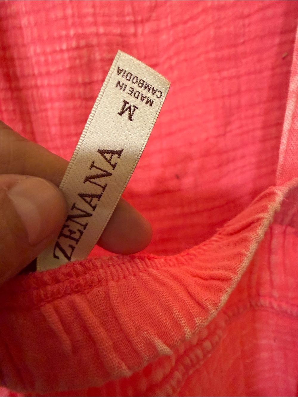 Zenana Outfitters Hot Pink Textured Pocket Romper - Picture 3 of 3